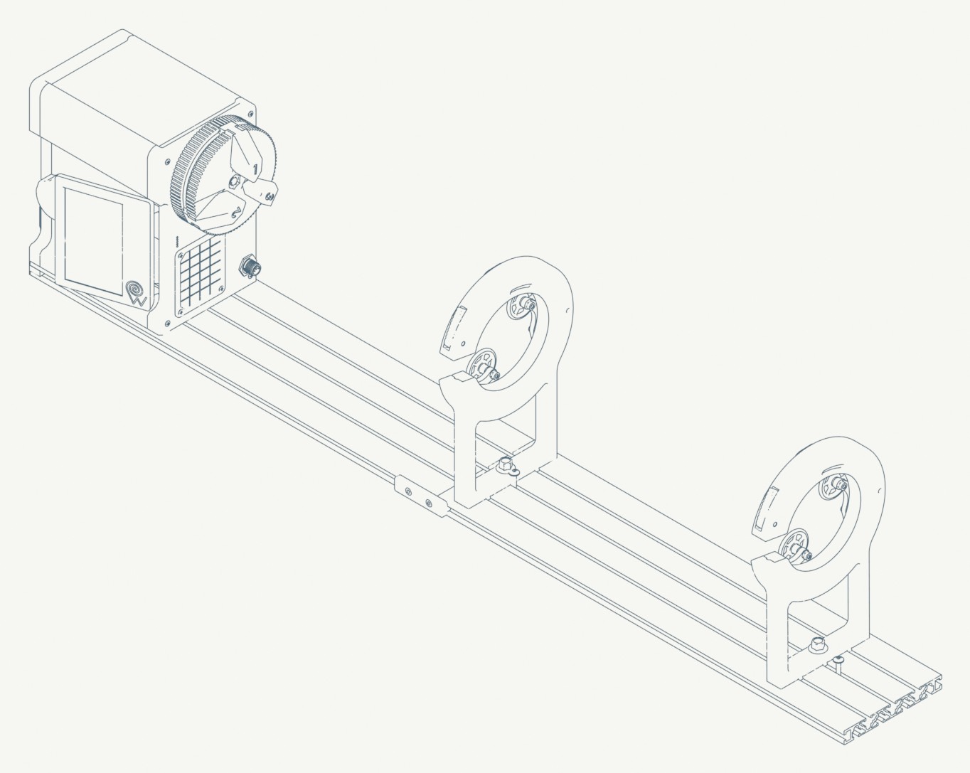 Isometric view, FRW CAD linework